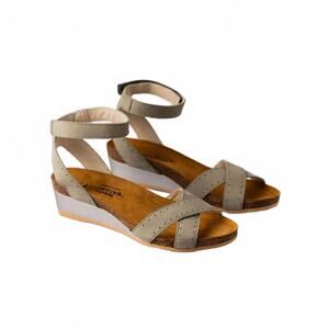 NEW YALEET women's wand wedge sandal in green